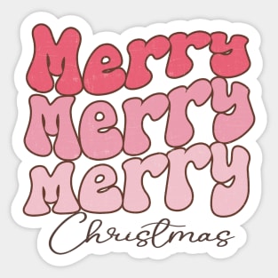 Merry Merry Merrry christmas Sticker